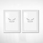 Aberto Design Pack de 2 Marcos de Fotos Blancos 15 x 21 cm